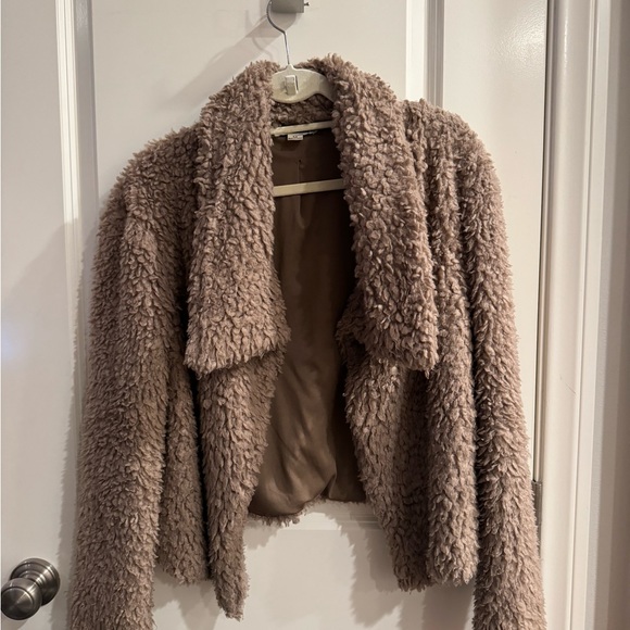 BOHO BROWN SHERPA FLUFFY WINTER SWEATER FLAVLUX Retro Medium - Picture 4 of 5